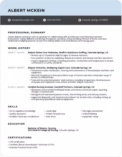 resume review page