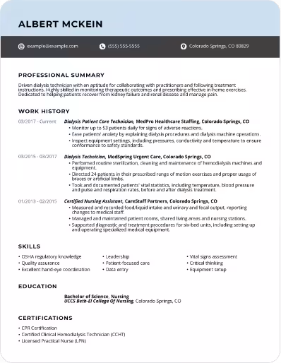 resume review page
